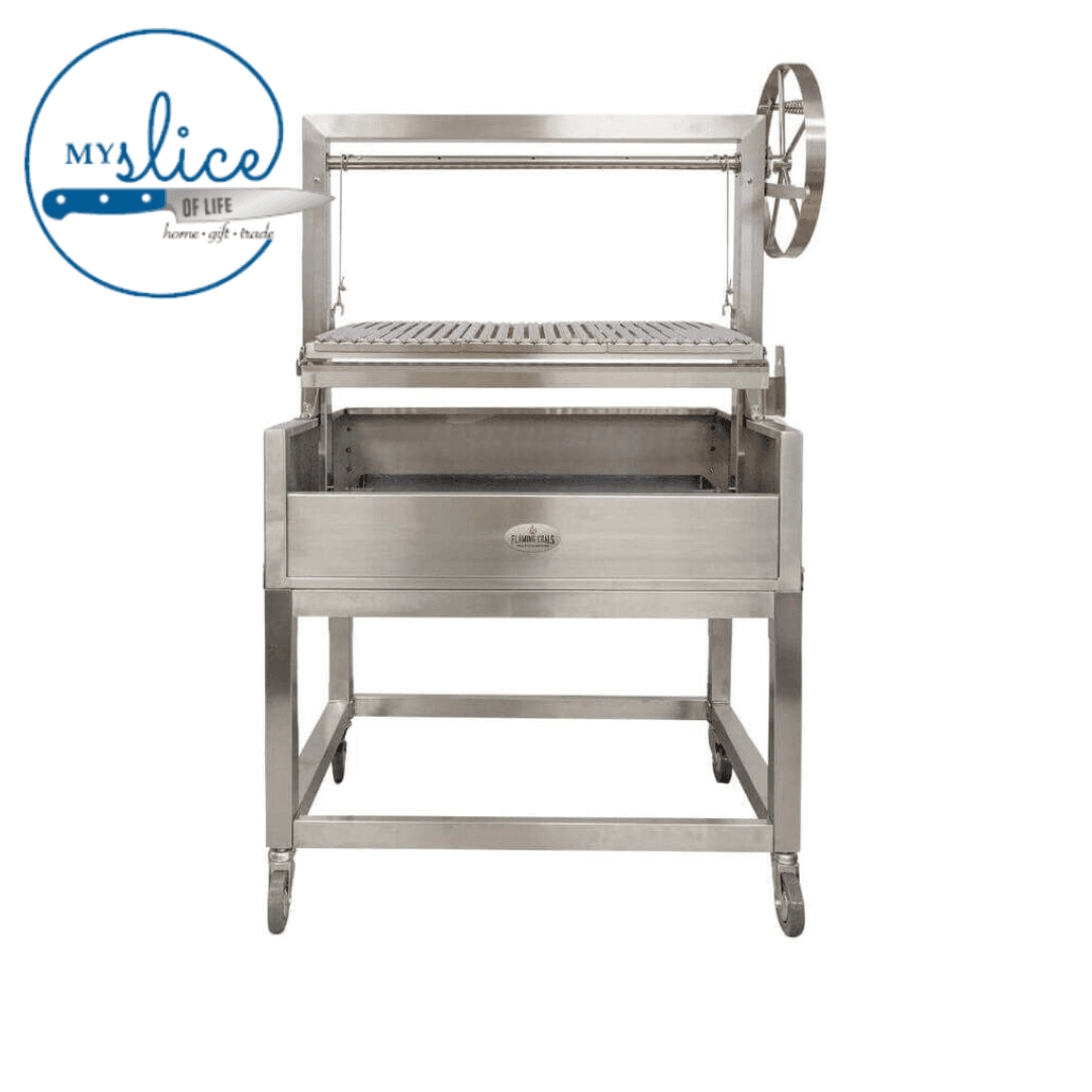 Flaming Coals Stainless Steel Parrilla Grill 885 x 550