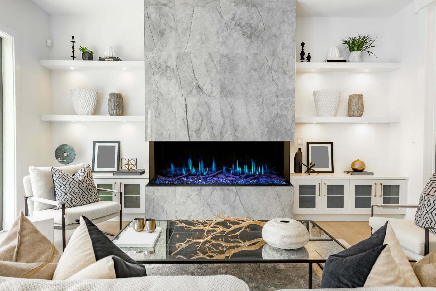 Modern Flames Orion Multi Series - 100 Inch Heliovision Electric Fireplace