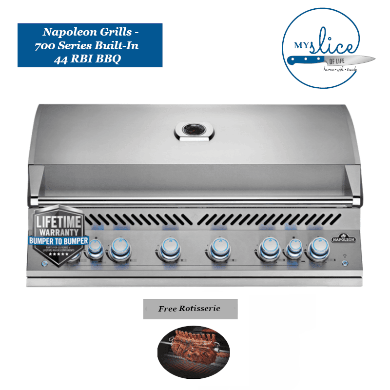Napoleon Grills 700 Series Built-In 44 RBI BBQ - Dual Infrared Rear & Bottom Burners