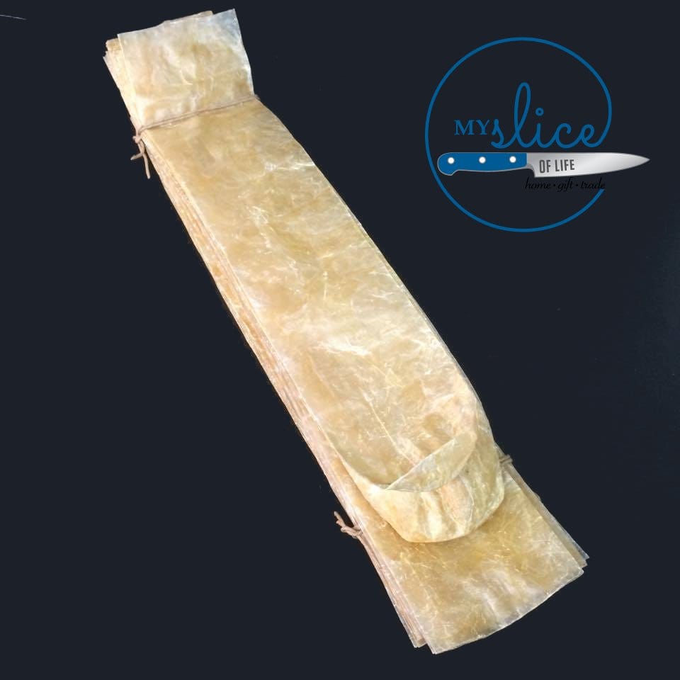 25x Natural Dehydrated Salami Casings 55 x 400mm