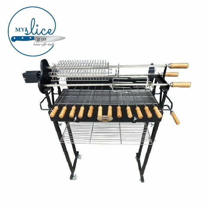 Flaming Coals Deluxe Foukou Cyprus Grill Spit