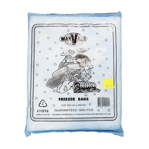 Plastic Freezer Bags 250 X 300mm 1000PC
