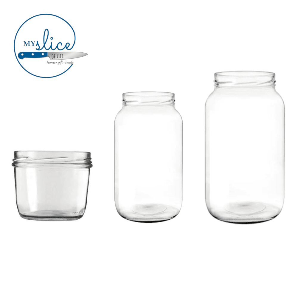 Preserving Jars - 240ml, 375ml, 500ml, 1000ml