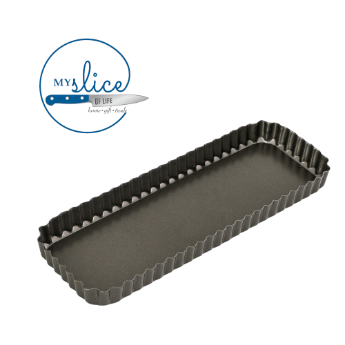 Bakemaster Fluted Rectangular Quiche Pan