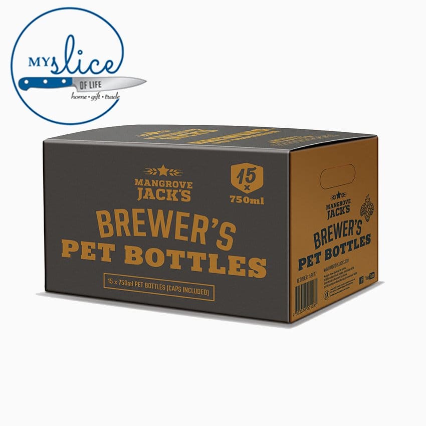 15 x Mangrove Jack's PET 750ml Plastic Beer Bottles