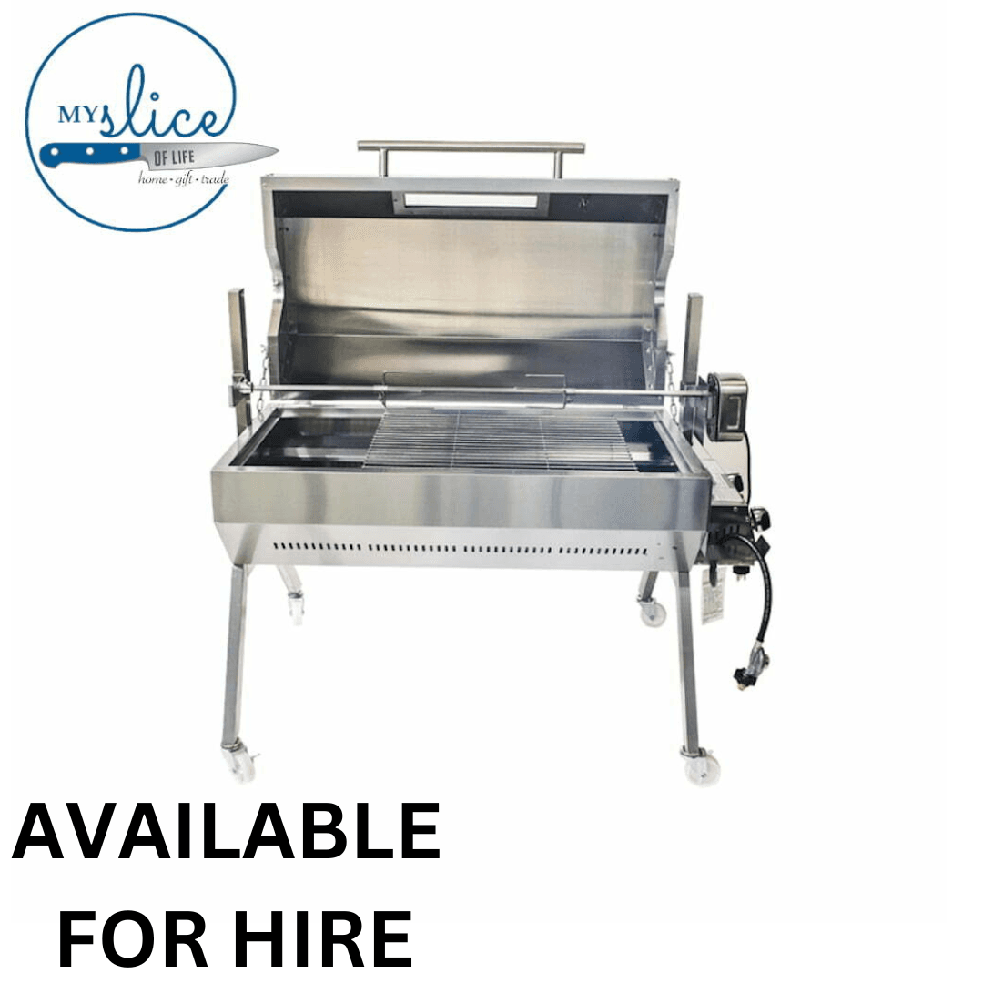 Flaming Coals 1000 Dual Fuel Spit Roaster – HIRE per day or weekend