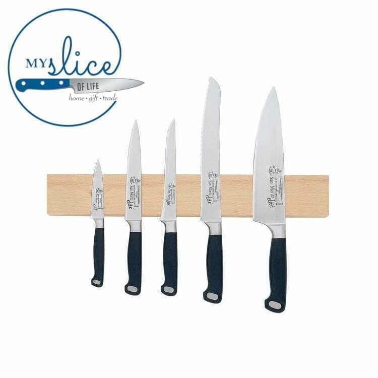 Cheftech 45cm Solid Beechwood Magnetic Knife Rack