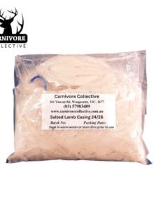 Carnivore Collective Natural Graded 24-26mm Thin Lamb Sausage Casings 91M Pack