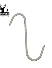 Carnivore Collective 1x 6″ 'S' Meat Hook - Solid Stainless Steel