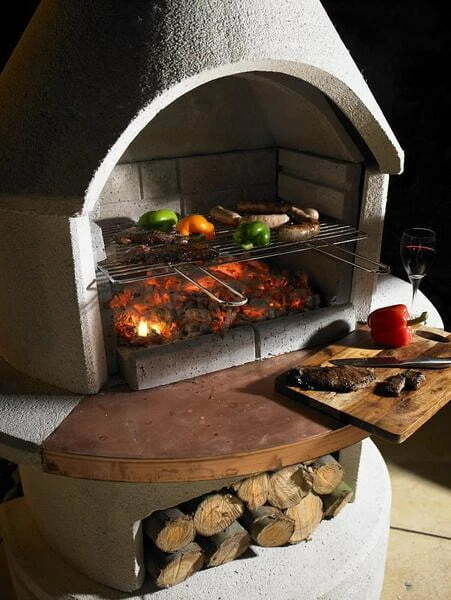 Buschbeck Rondo Outdoor Fireplace, Outdoor Fireplace Pizza Oven Insert