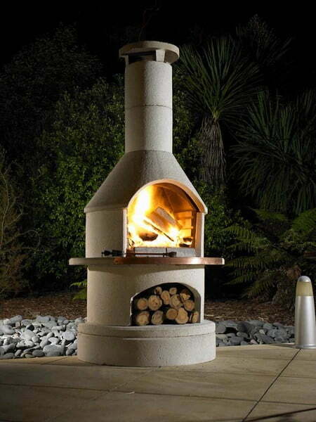 Buschbeck Rondo Outdoor Fireplace, Outdoor Fireplace Pizza Oven