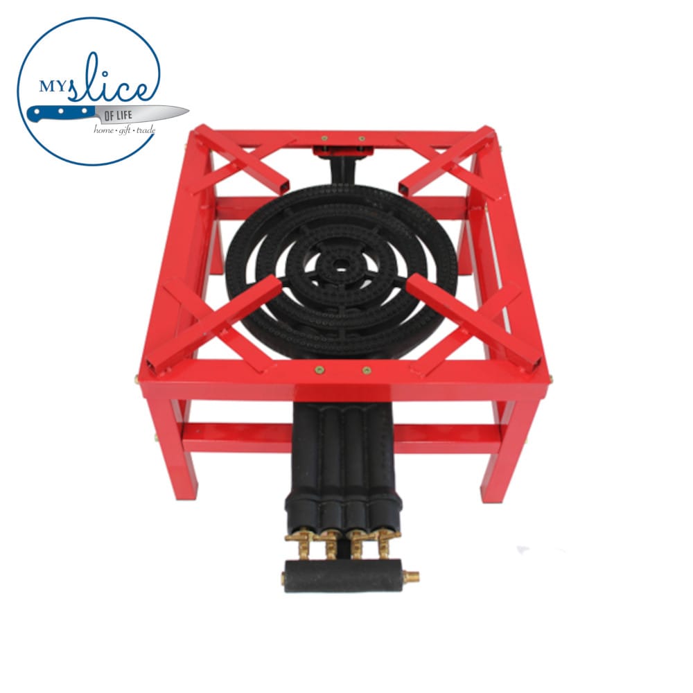 Auscrown Four Ring LP Gas Cast Iron Stock Pot Burner (1)