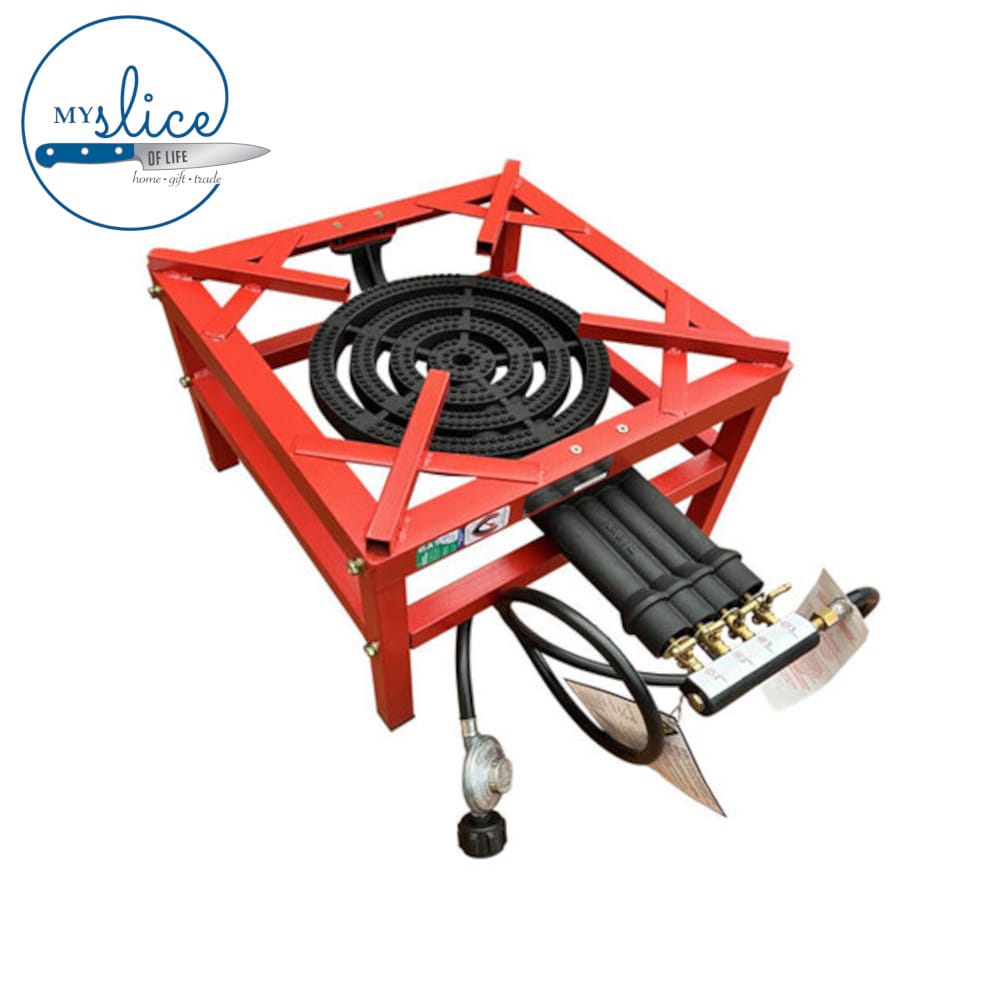 Auscrown Four Ring LP Gas Cast Iron Stock Pot Burner