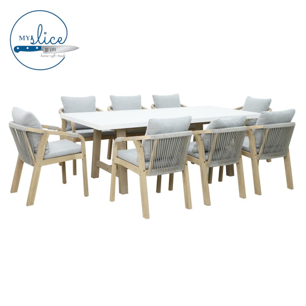 Ashen 9 Piece Outdoor Dining Setting (1)