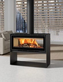 ADF Linea 100 Duo L Freestanding Fireplace (1)