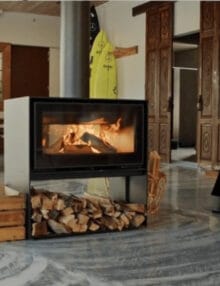 ADF Linea 100 Duo L Freestanding Fireplace (2)