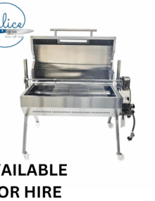 Flaming Coals 1000 Dual Fuel Spit Roaster – HIRE per day or weekend