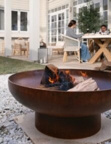 Hark Corten Steel 1m Elliptical Fire Pit (4)